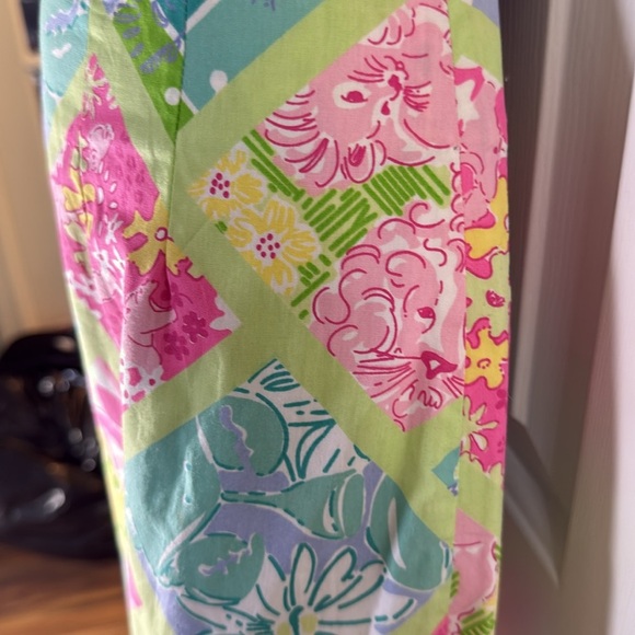 Lilly Pulitzer Surf N Patch Skirt Wht Label Vintage Colorful Knee Length Size 0 - Picture 3 of 6